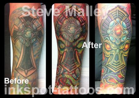 Tattoos - Cthulhu Alien Cover Up Tattoo  - 112238